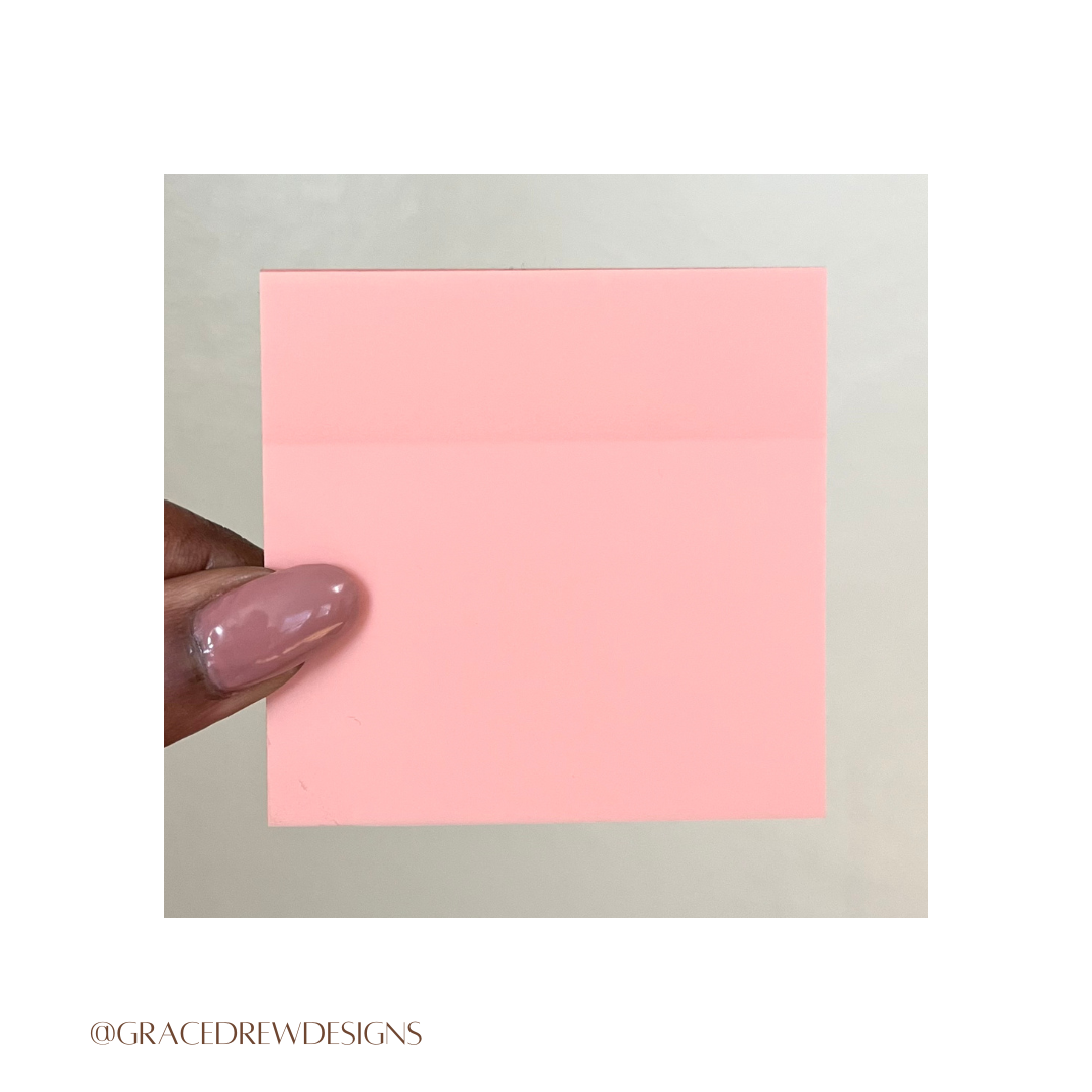 Transparent Sticky Notes (Minnie Peach)