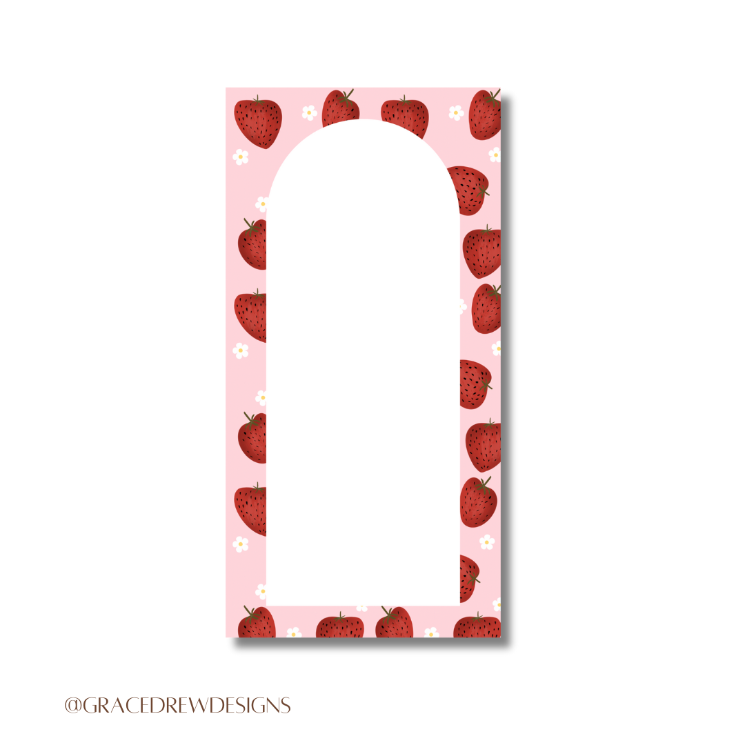 Strawberry Notepad