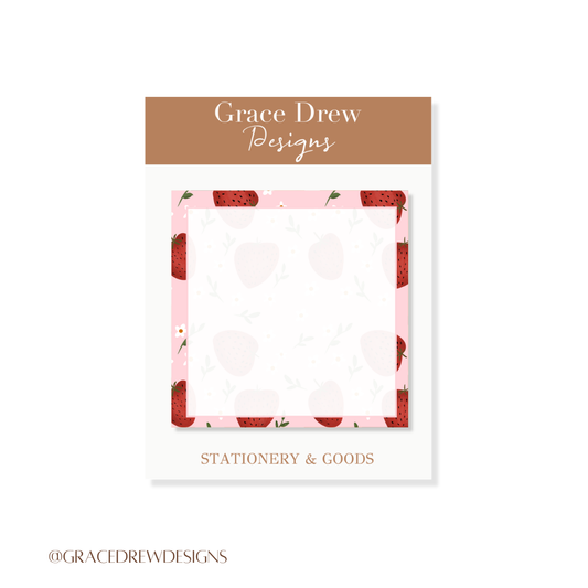 Strawberry Sticky Notes