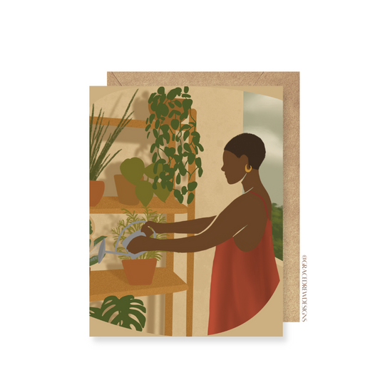 Plant Lady Greeting Card