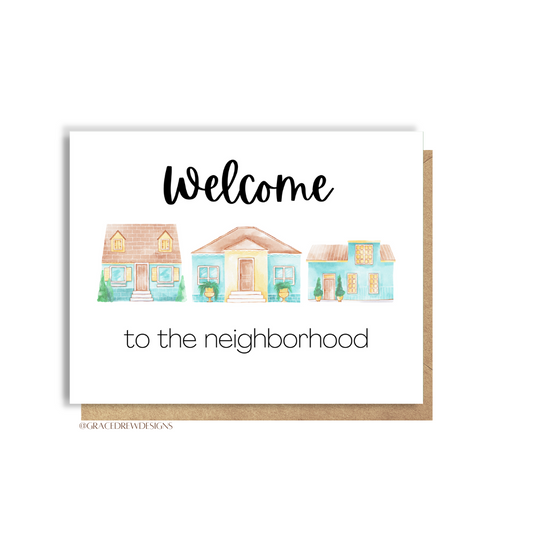 Welcome to the Neighborhood Greeting Card