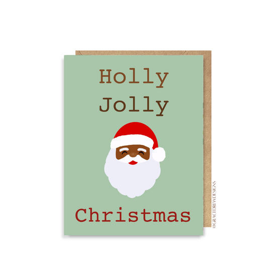 Holly Jolly Christmas Greeting Card
