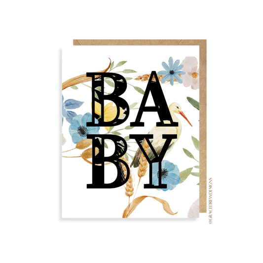 Baby (Welcome Baby) Greeting Card.