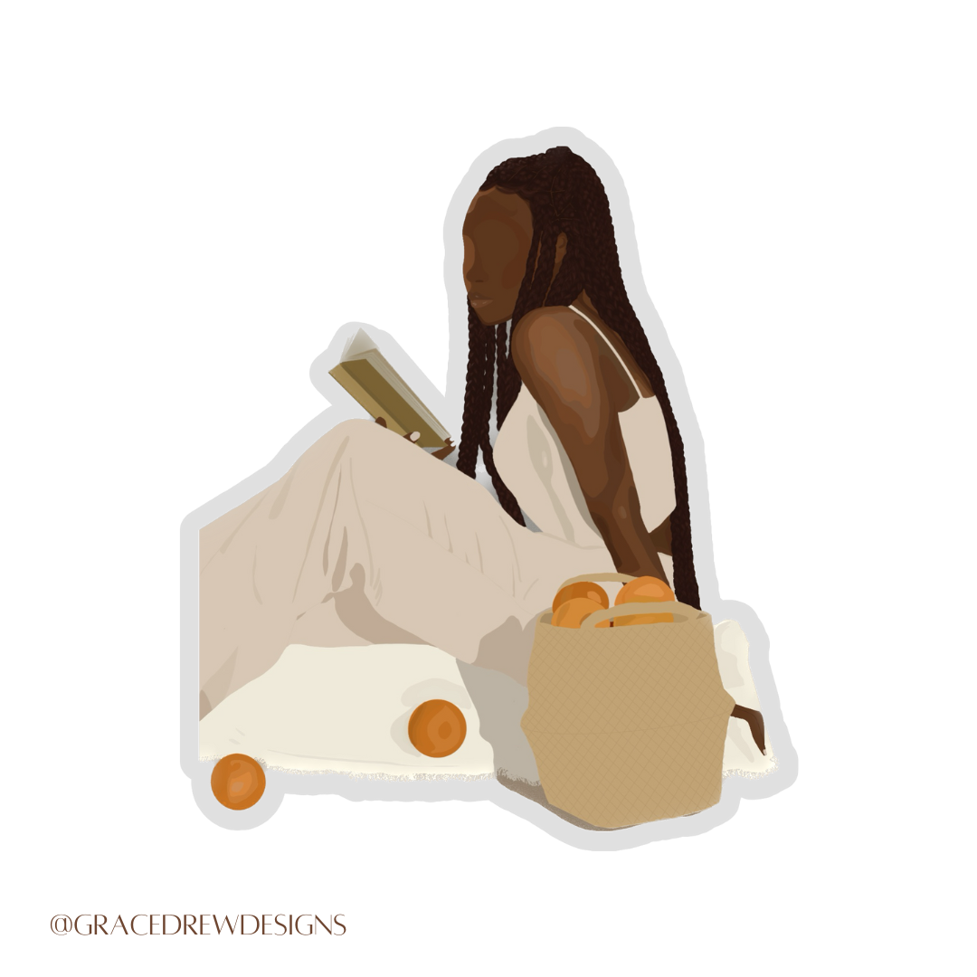 Well Read Black Girl Vinyl Sticker