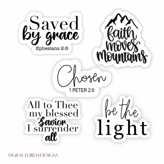 Faith Based Sticker Pack