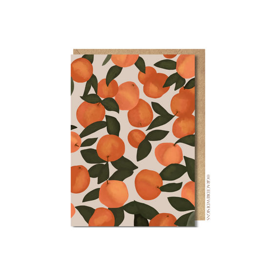 Peachy Greeting Card