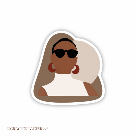 Glow Up Vinyl Sticker