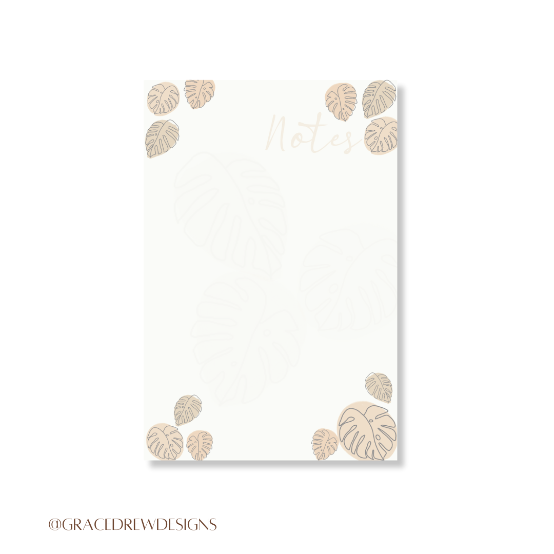 Monstera Notepad