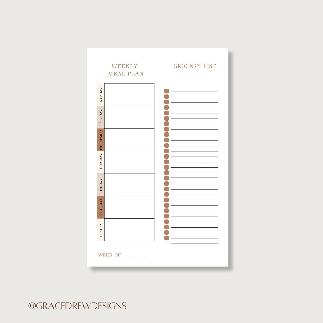 Meal Plan Notepad